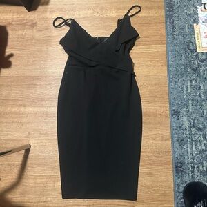 Lulu's Black Strapless Dress